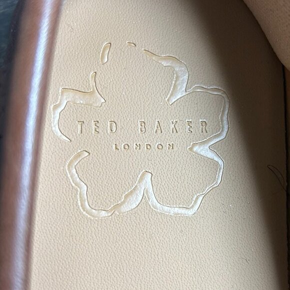 TED BAKER London Men's Tan Leather Penny Slip On Loafers US 8.5 - Picture 7 of 7